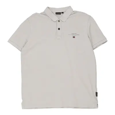 Napapijri Polo Shirt - 2XL White Cotton