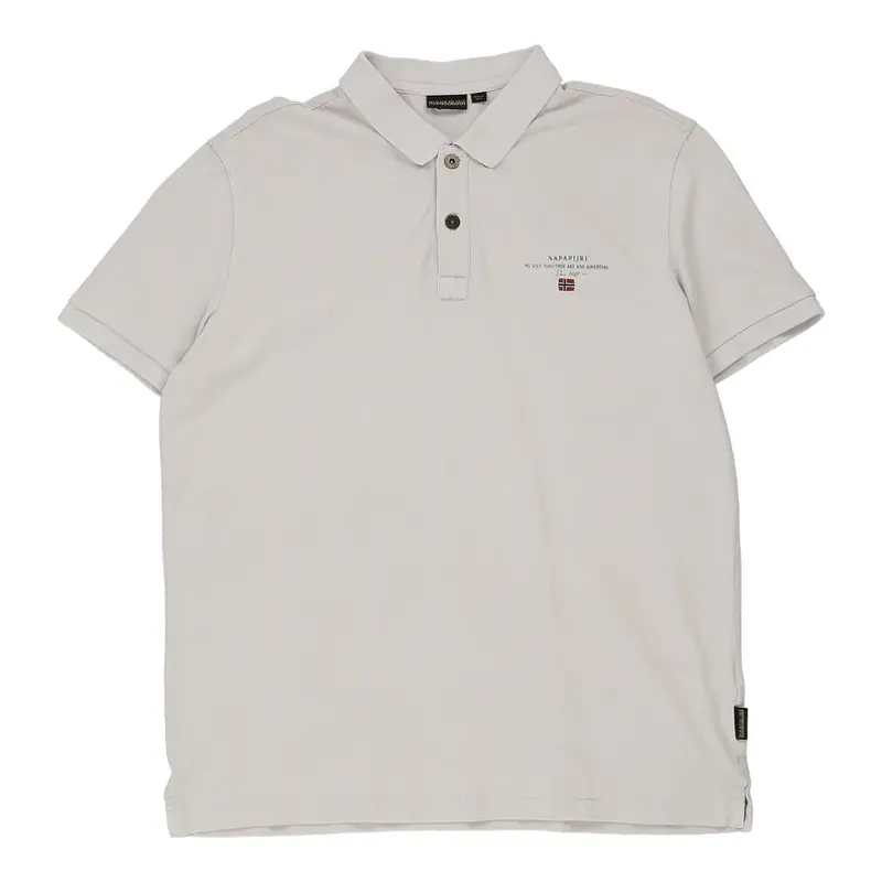 Napapijri Polo Shirt - 2XL White Cotton