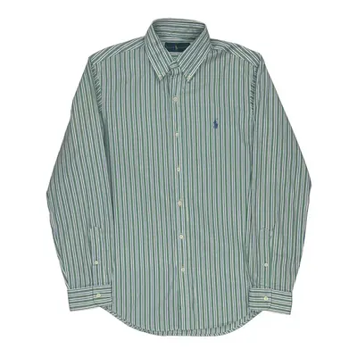 Ralph Lauren Striped Shirt - Small Blue Cotton