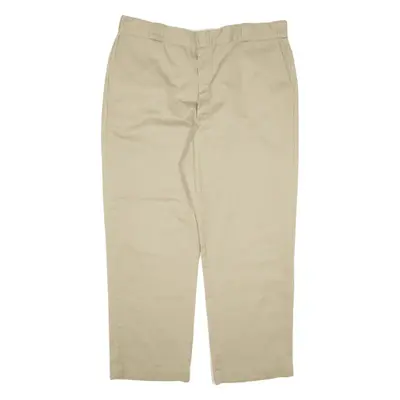 DICKIES Workwear Trousers Beige Regular Straight Mens W39 L30