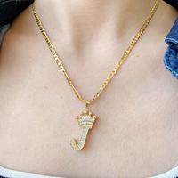 XINCUIYU Fashionable Zircon Crown A-Z Initial Pendant Necklace. Luxury and Shiny Golden Jewelry Necklace. Daily Wear, Holiday...