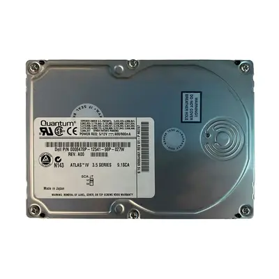 8478P Dell 9.1GB Ultra-160 SCSI 7200 3.5-inch 2MB Hard Drive