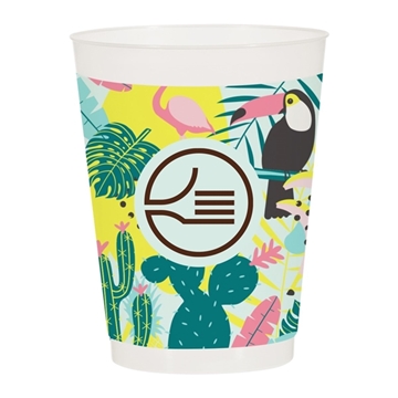 500 Promotional 16 oz Full Color Frost Flex Stadium Cup - BPA Free ...