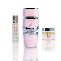 Lattafa | Yara + Yara Cream + Yara Oil 3 Piece Multi Pack - Main Accords: Sweet + Vanilla +Powdery + Tropical Body Care Fragr...