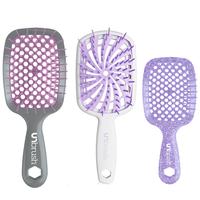 UNbrush Classic Detangling Hair Brush, UNbrush Plus Detangling Brush & UNbrush Mini Detangling Hair Brush Set (3 Brushes Coll...