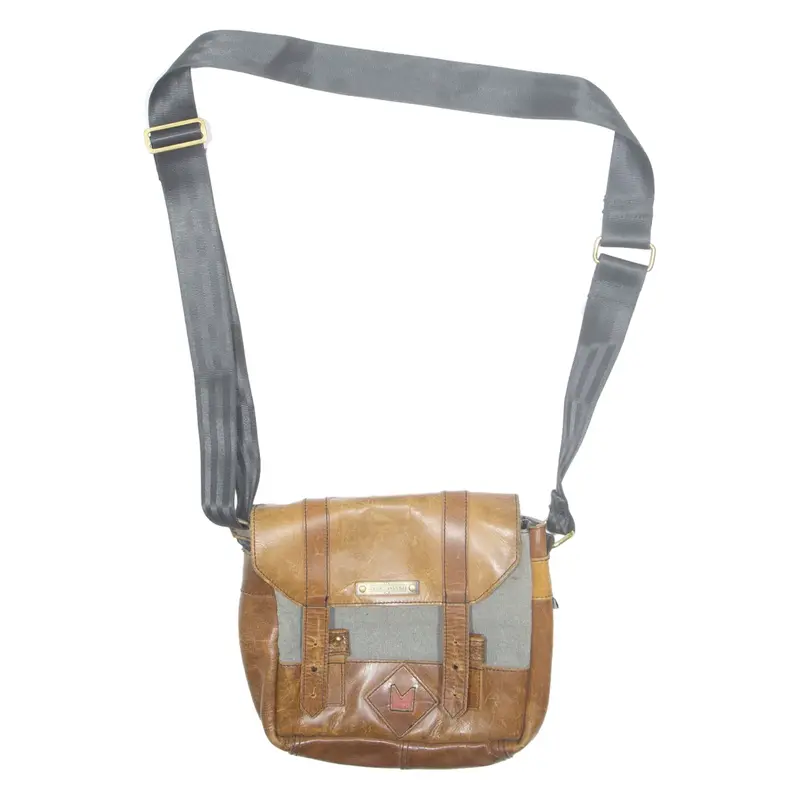 MARGELISCH Womens Shoulder Bag Brown Leather