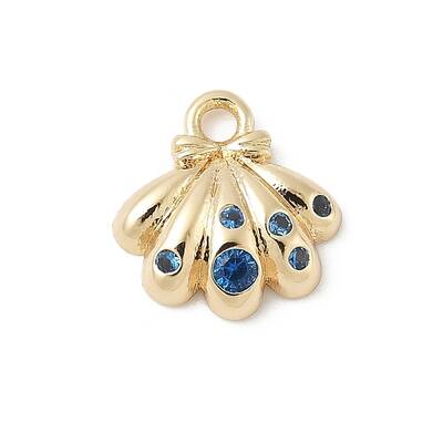 Brass Micro Pave Cubic Zirconia Charms