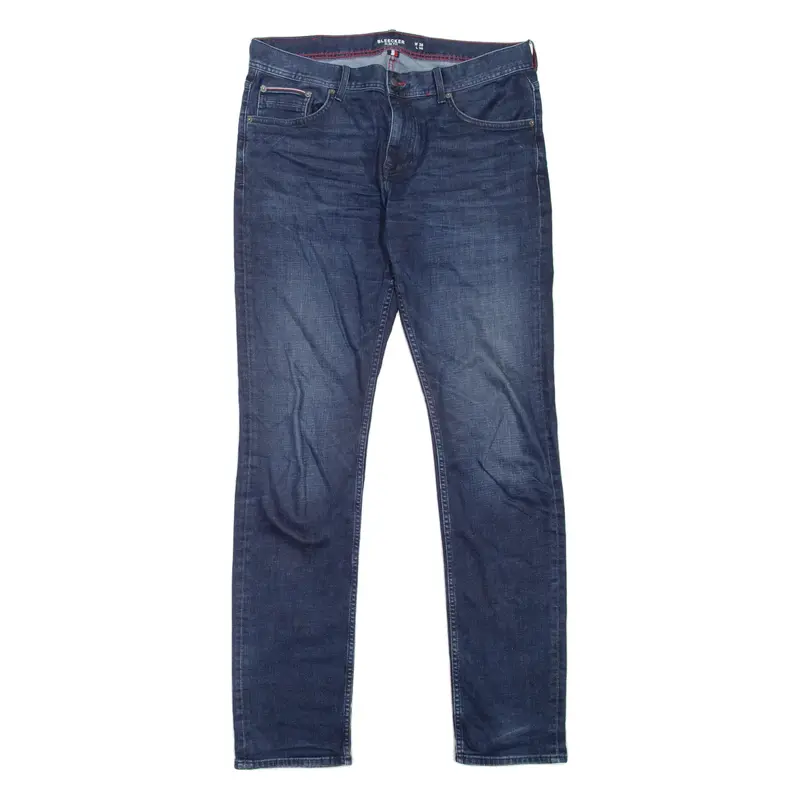 TOMMY HILFIGER Bleecker Mens Jeans Blue Slim Straight Stone Wash W36 L36