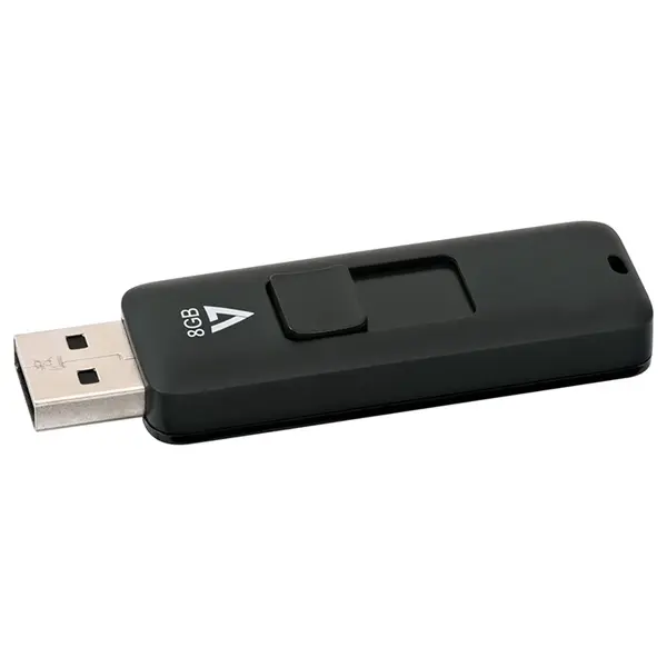 VF28GAR-3N V7 8GB USB 2.0 Flash Drive - Black