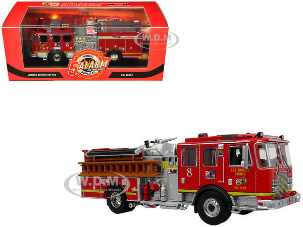 KME Predator Fire Engine #8 Los Angeles County Fire Department Red 5 Alarm Series Limited Edition to 750 pieces Worldwide 1/6...