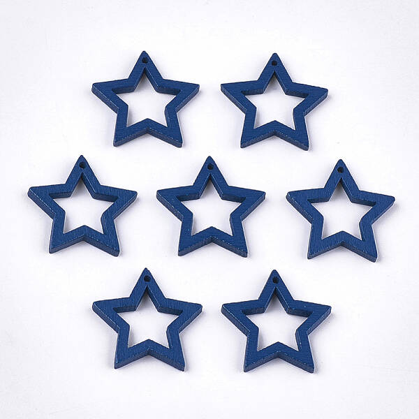 Painted Poplar Wood Pendants