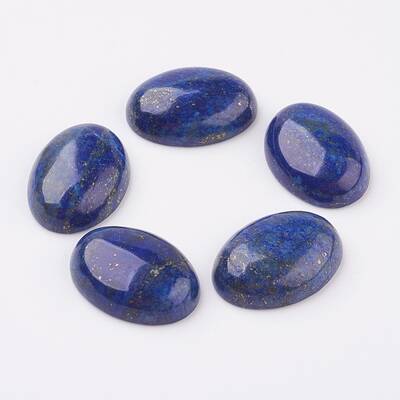 Natural Lapis Lazuli Flat Back Cabochons