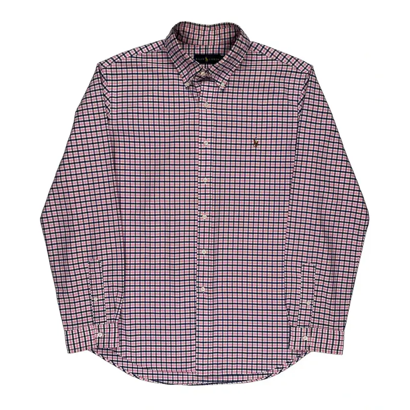 Ralph Lauren Checked Shirt - XL Pink Cotton | Size: x-large