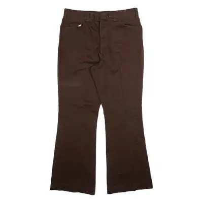 DICKIES Womens Trousers Brown Regular Bootcut W34 L31