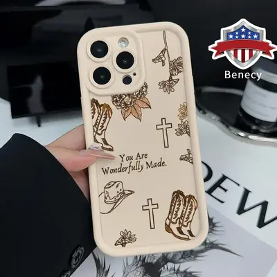 Western Religion Pattern TPU Phone Case for iPhone 17 15 16 14 Pro Max 13 12 11 XR XS Plus Air E Shockproof Drop Protection R...