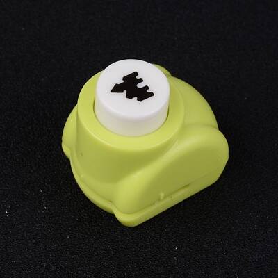 Random Single Color or Random Mixed Color Mini Plastic Craft Paper Punch Sets for Scrapbooking & Paper Crafts