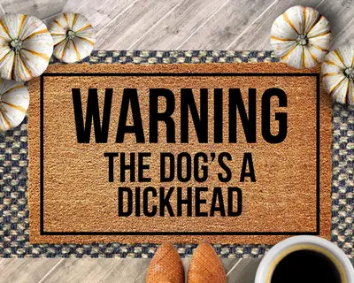 Funny Dog Door Mat, Dog Lover Gift, Funny Door Mat, Dog Mom Gift, Funny Doormat, Dog Funny Gift, Dog Owner Decor, Funny Porch...