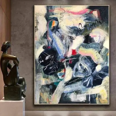 Large Abstract Colorful Acrylic Paintings On Canvas Modern Wall Art Contemporary Art Original Artwork | IN MY MIND