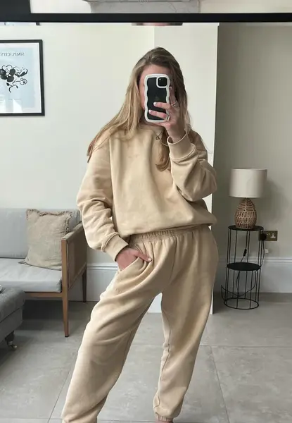 Oversized Sweatshirt, Oat | Size: S