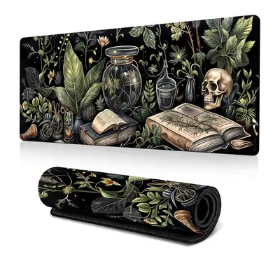 Dark Academia Pattern Mouse Pad, 1 Count Rectangle Gaming Mouse Pad, Mouse Mat, Non-slip Rubber Base Desk Mat for Gaming & Of...