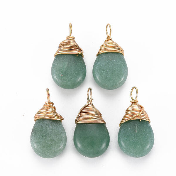 Natural Green Aventurine Pendants