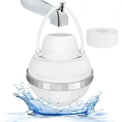 Bath Filter for Tub:BPA-Free Reduces Chlorine,Fluoride for Cleaner, Softer Water to Improve Skin,Hairloss,Tool-Free Installat...