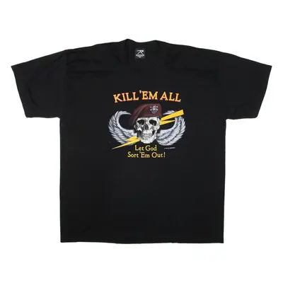 ROTHCO Mens Band T-Shirt Black 2XL