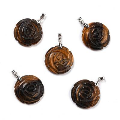 Natural Tiger Eye Pendants