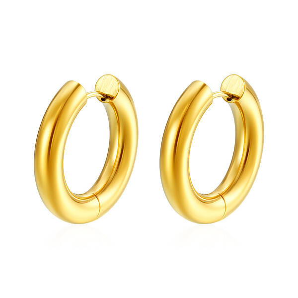 Elegant Stainless Steel Hoop Earrings