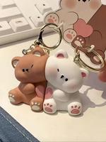 Cute Cartoon Bear Design Keychain, Mini Pendant, Couple Magnetic Keychain, Fashion Accessories for Women & Men, Trendy All-ma...