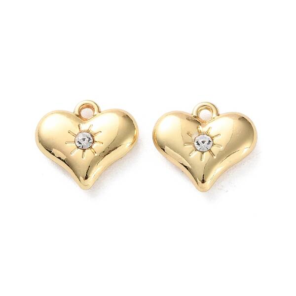 Rack Plating Alloy Rhinestone Pendants