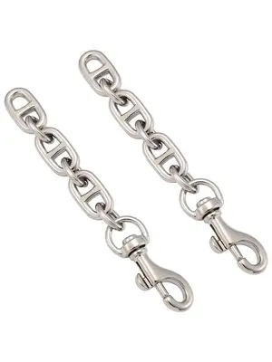 Chain Design Bag Strap (2pcs), Casual Solid Color Bag Strap for Crossbody Bag Handbag, Fashion Bag Accessories for Women & Me...