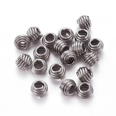 Tarnish Resistant 304 Stainless Steel Spring Beads
