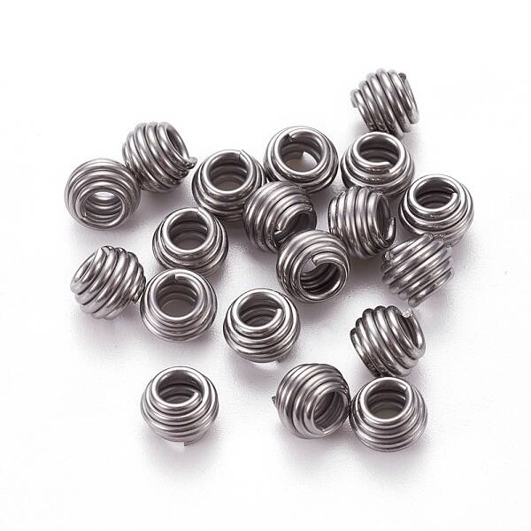 Tarnish Resistant 304 Stainless Steel Spring Beads
