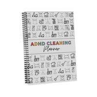 ADHD Cleaning Planner, 1 Count Weekly & Monthly & Yearly Cleaning Checklist, Home Cleaning Schedule, Personal Organizer, Off...