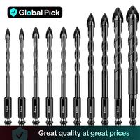 Masonry Drill Bit Set, Concrete Drill Bit Set for Tile, Brick, Glass, Plastic and Wood, Tungsten Carbide Tip for Ceramic Tile...