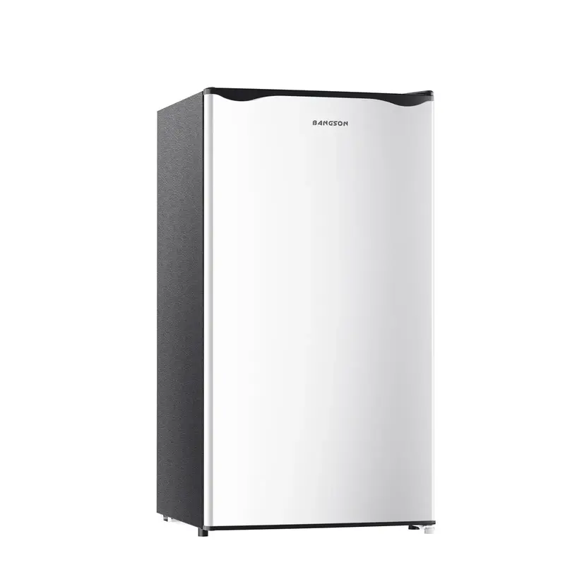 BANGSON Mini Fridge with Freezer, 3.2Cu.Ft, Single Door Small Refrigerator, Energy-Efficient, Low Noise, Mini fridge for Bedr...