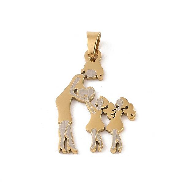 Mother's Day Ion Plating(IP) 304 Stainless Steel Pendants