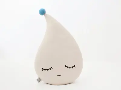 Beige Raindrop Pillow