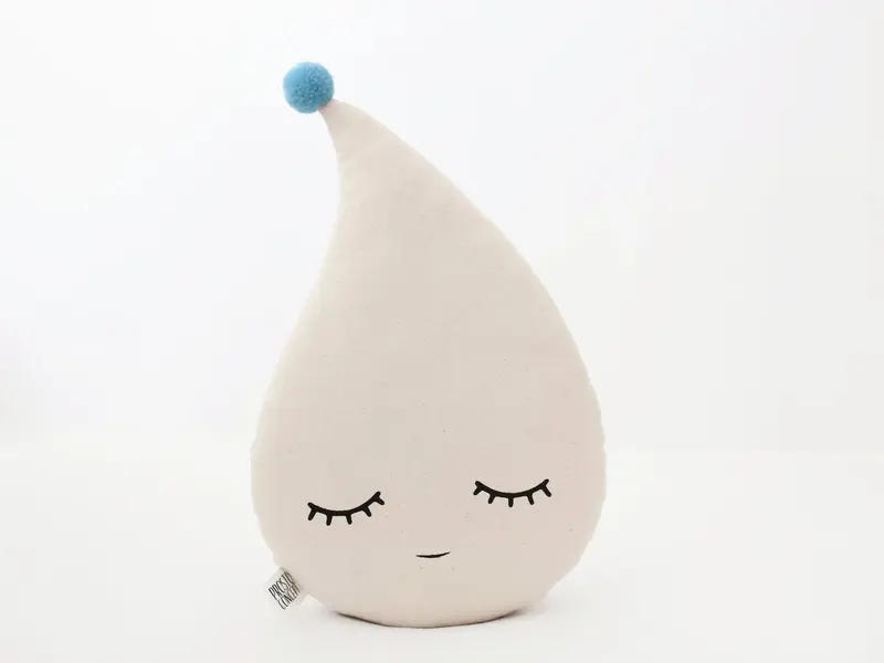 Beige Raindrop Pillow