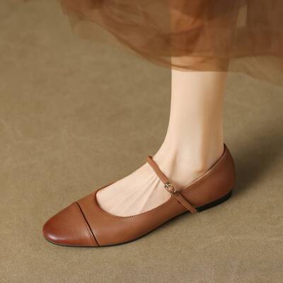 CHIKO Rickelle Round Toe Block Heels Mary Jane Flats