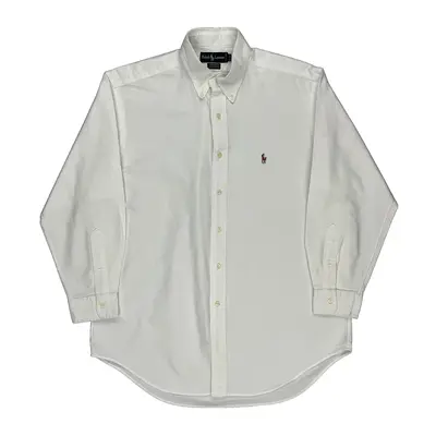 Yarmouth Ralph Lauren Shirt - Large White Cotton