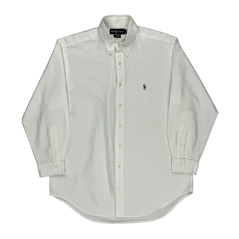 Yarmouth Ralph Lauren Shirt - Large White Cotton