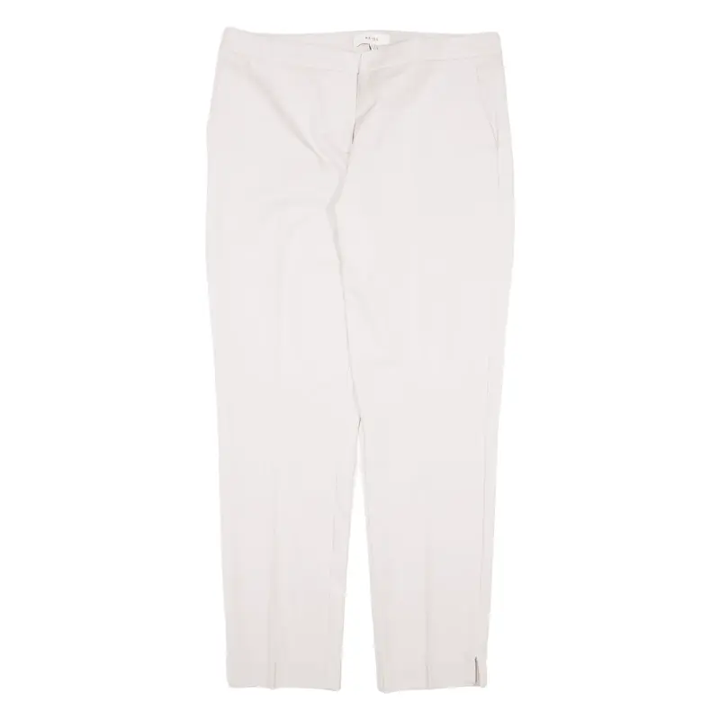 REISS Pleated Trousers Pink Regular Tapered Womens W32 L27