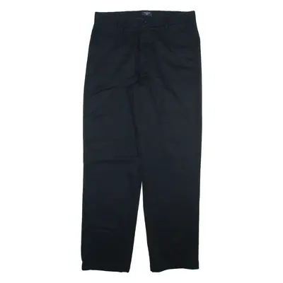 DOCKERS Mens Trousers Black Regular Straight W33 L32