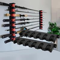 Fishing Rod Holder for Wall, 2 Counts/set Fishing Gear Collection Storage Rack, Fishing Rod Tools Display Rack, Suitable Orga...