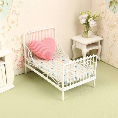 Mini Iron Children's Bed & Pillow