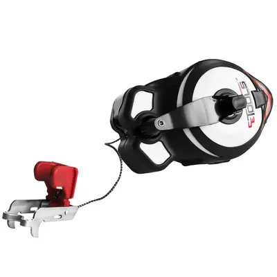 SnapBack Chalk with Releasable Tip Line Tool – Heavy Duty Chalk Line Reel for Construction, Contractor Marking & Jobsite Us...
