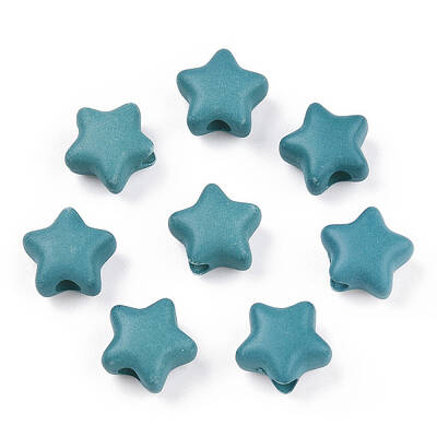 Spray Painted Acrylic Beads