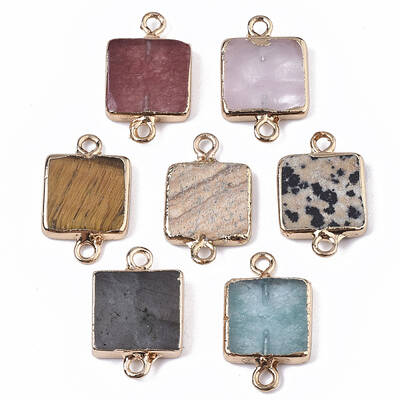 Natural Mixed Stone Links connectors